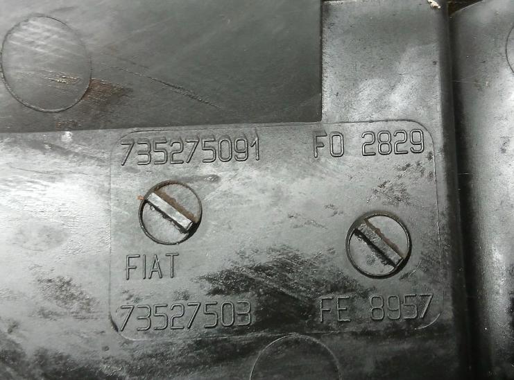 Fiat Punto II 1999-2010 hatchback 1.2 16v petrol MT 59 kW 2000  Obal vzduchového filtra 735275091 73527503