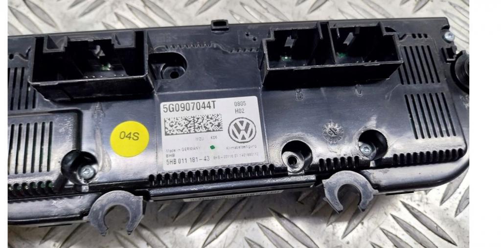 Volkswagen Golf VII 2012-2020 hatchback 1.6 TDI diesel MT 77 kW 2012  Panel kúrenia/klimatizácie 5G0907044T