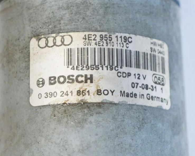 Audi A8 D3 2002-2009 sedan 3.0 TDI diesel 162 kW 2002  Motorček stieračov predný 4E2955119C 0390241861