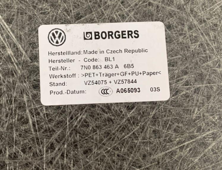 Seat Alhambra II 2010-2020 hatchback 2.0 TDI diesel AT 125 kW 2012  Rohož (vanička) do kufra 7N0863463A