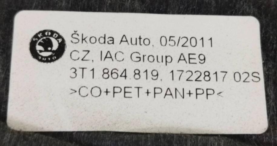 Skoda Superb II 2008  2015 combi 2.0 TDI diesel   AT  Priehradka (kastlík) 3T1857097C