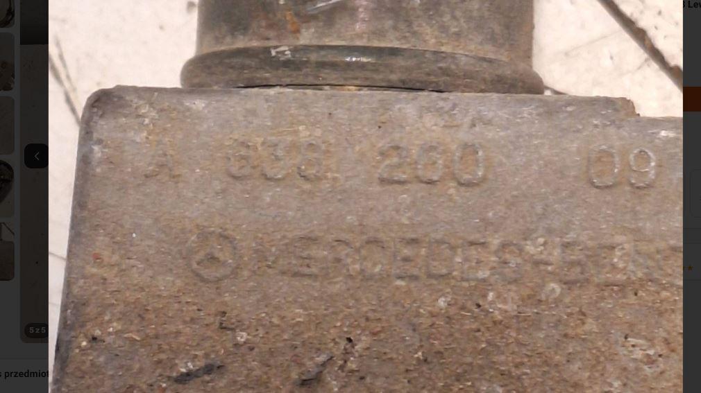 Mercedes Vito W638 1996-2003 2.2 CDI diesel 75 kW 2002  Rýchlostná páka (kulisa) A63826009