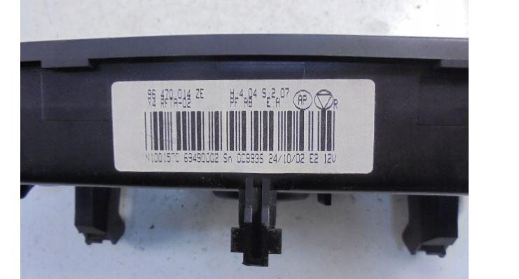 Citroen C5 I 2001-2008 hatchback 2.0 HDI diesel MT 80 kW 2001  Panel kúrenia/klimatizácie 96470014ZE