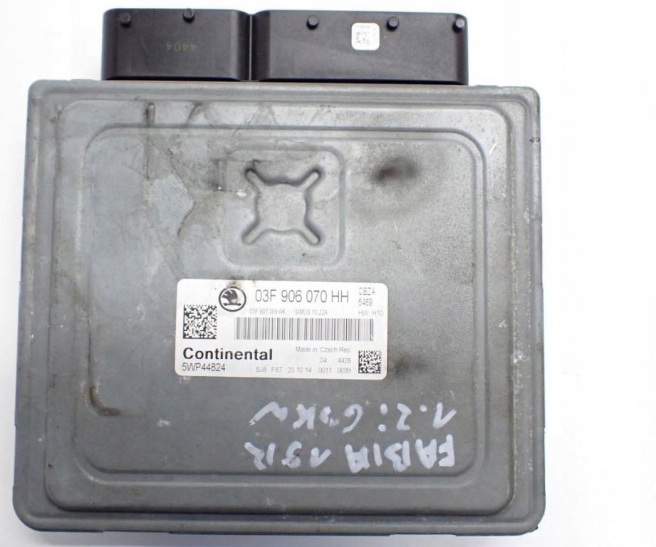 Skoda Fabia II 2007-2014 combi 1.2 TSI petrol MT 77 kW 2011  Riadiaca jednotka motora 03F906070HH