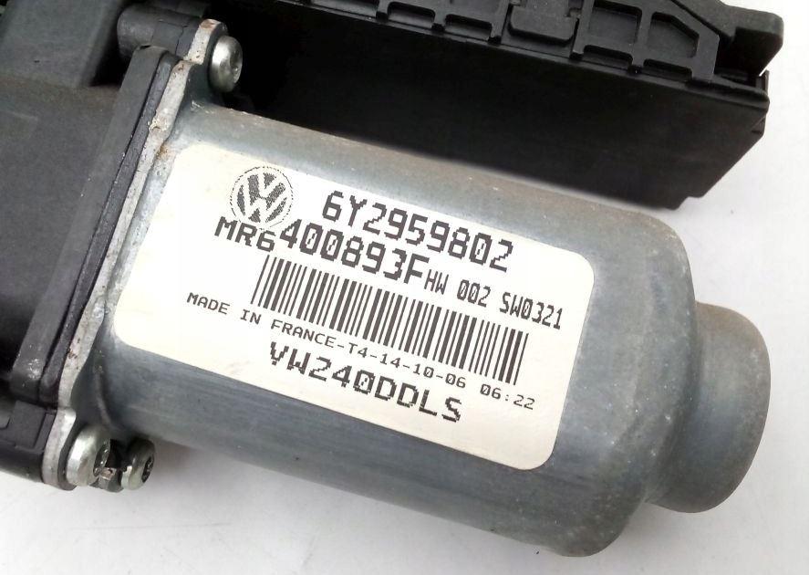 Volkswagen Polo IV 9N 2001-2009 hatchback 1.4 TDI diesel MT 55 kW 2003  Motorček okien predný ľavý 6Y2959802