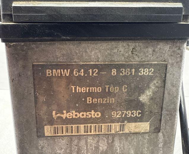 BMW X5 E53 1999-2006 hatchback 3.0 petrol MT 170 kW 2001  Webasto (nezávislé kúrenie) 8381382 64128381382