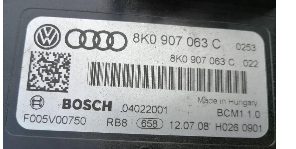 Audi A4 B8 2007-2015 sedan 2.0 TDI diesel AT 105 kW 2008  Modul komfortu 8K0907063C