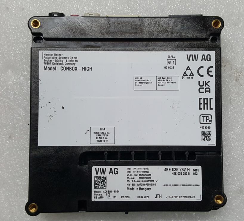 Audi E-TRON 2019- GEN suv   Riadiaca jednotka 4KE035282H