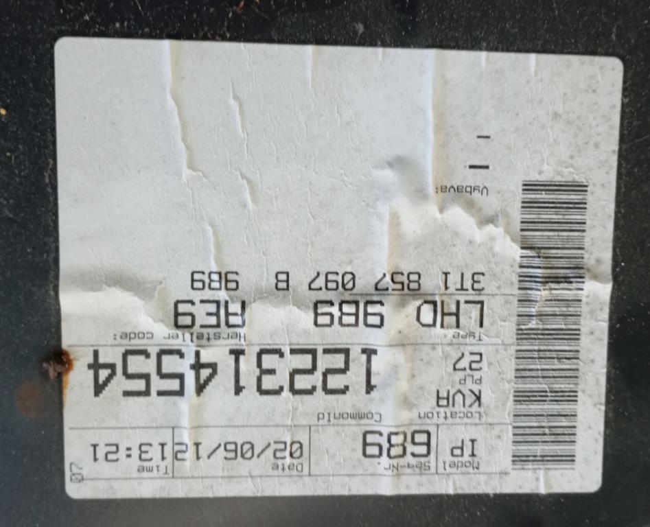 Skoda Superb II 2008-2015  Priehradka (kastlík) 3T1857097B