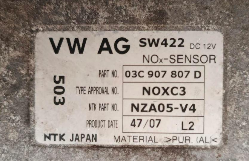 Volkswagen Golf V 2003-2009 hatchback 1.6 FSI petrol MT 85 kW 2005  Lambda sonda 03C907807D