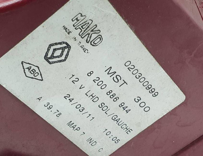 Renault Clio III 2005-2012 hatchback 1.5 DCI diesel MT 55 kW 2013  Svetlo zadné ľavé 8200886944