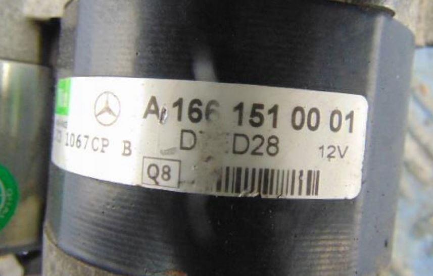 Mercedes Vaneo minivan 1.9 8v petrol 92 kW 2002  Štartér A1661510001