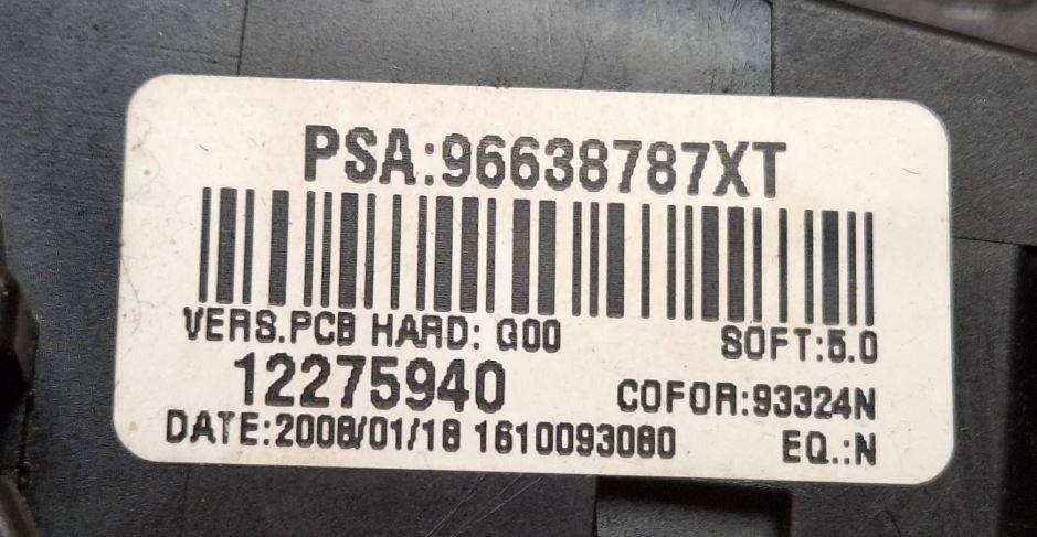 Peugeot 308 I 2007-2013 hatchback 1.6 HDI diesel MT 80 kW 2010  Prepínacie páčky pod volantom 96638787XT 12275940 122759