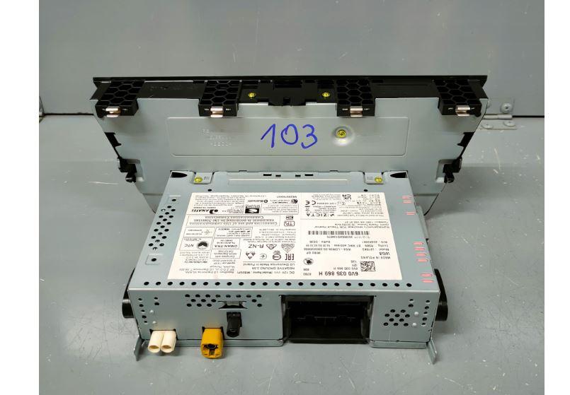 Skoda Fabia III 2014- hatchback 1.0 MPI petrol MT 44 kW 2017  Rádio 6V0035869H