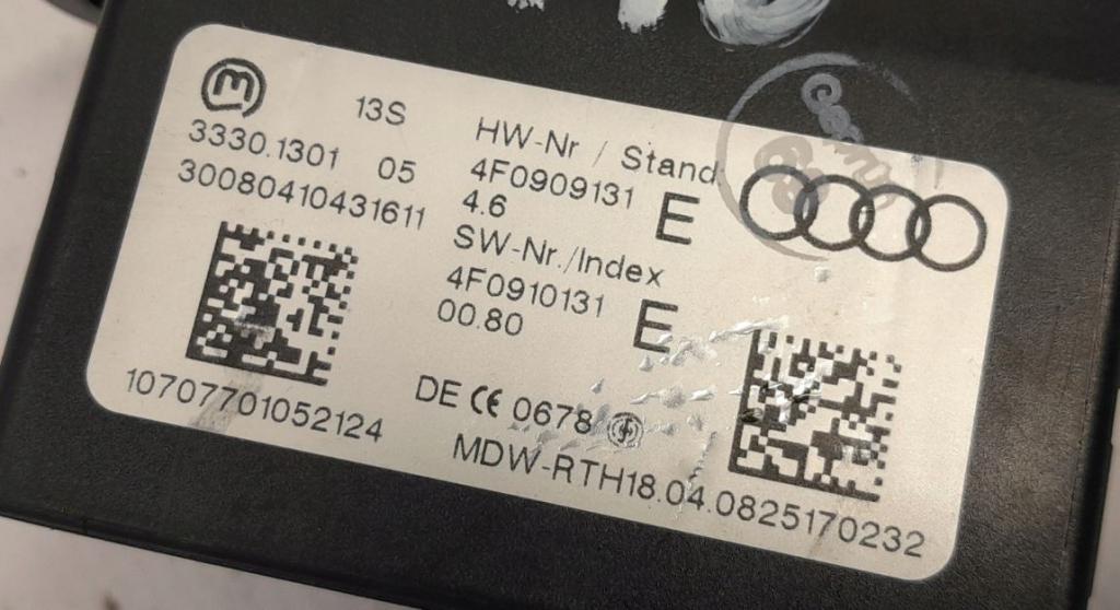 Audi A6 C6 2004-2011 sedan 2.0 TDI diesel MT 103 kW 2008  Spínacia skrinka 4F0909131E