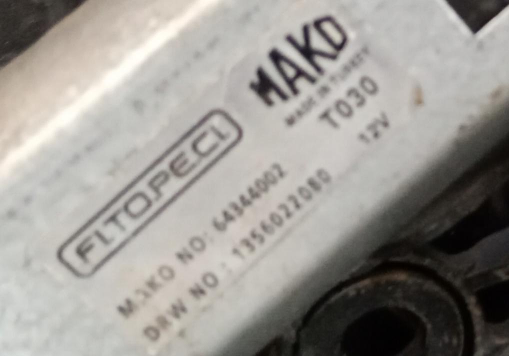 Peugeot Bipper minivan 1.4 HDI diesel 50 kW 2008  Motorček stieračov zadný 156022080