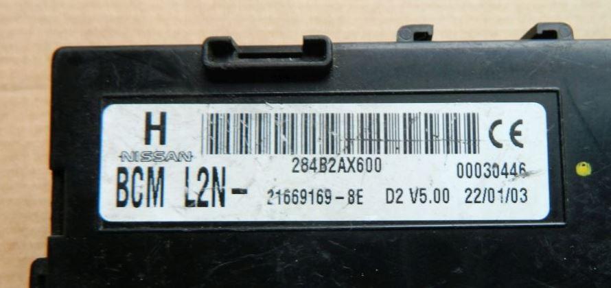 Nissan Micra K12 2003-2010 hatchback 1.4 16v petrol MT 65 kW 2003  Modul komfortu 284B2AX600