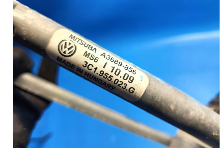 Volkswagen Passat B6 2005-2010 sedan 1.9 TDI diesel MT 77 kW 2006  Mechanizmus stieračov predný 3C1955419B