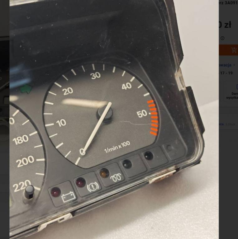 Volkswagen Passat B4 1993-1997 sedan 1.9 TD diesel MT 55 kW 1994  Prístrojová doska 3A0919860M 6160663108 53923262