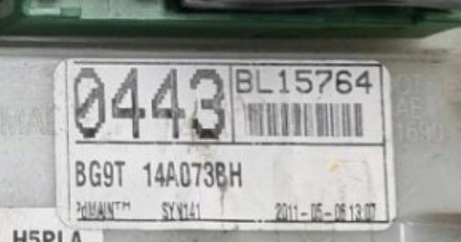 Ford Mondeo Mk4 2007-2014 hatchback 2.0 TDCI diesel 103 kW 2010  Poistková skrinka BSI  BG9T-14A073-BH