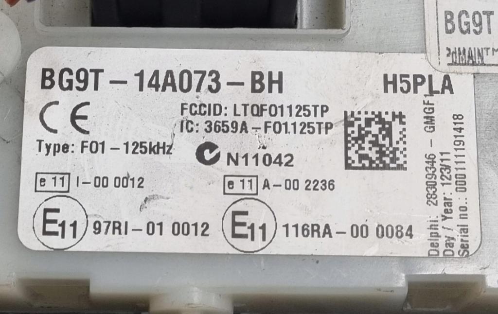 Ford Mondeo Mk4 2007-2014 hatchback 2.0 TDCI diesel 103 kW 2010  Poistková skrinka BSI  BG9T-14A073-BH