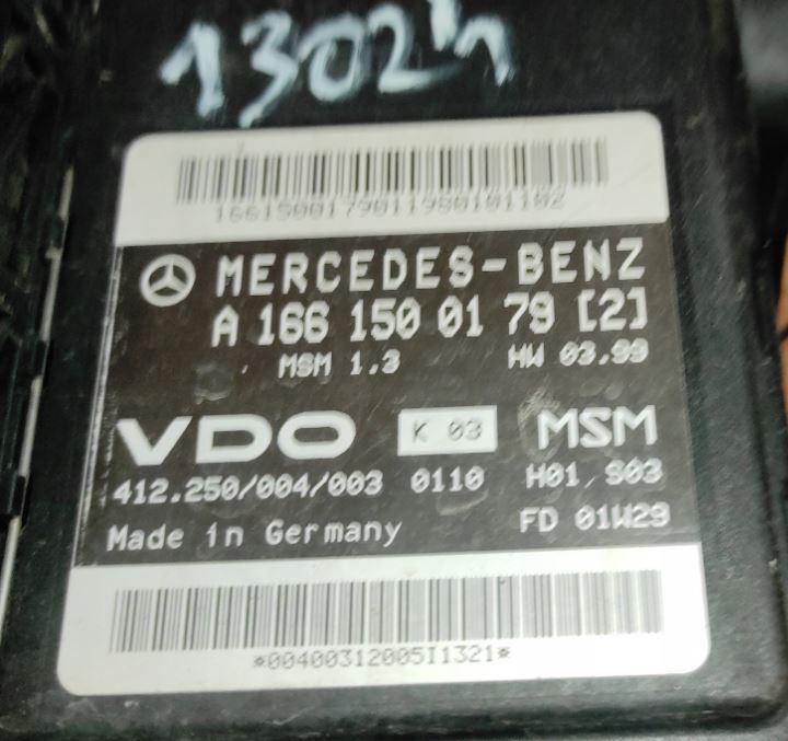 Mercedes A W168 1997-2004 hatchback 1.6 petrol AT 60 kW 2003  Riadiaca jednotka motora A1661500179