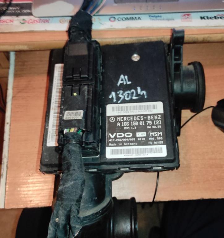 Mercedes A W168 1997-2004 hatchback 1.6 petrol AT 60 kW 2003  Riadiaca jednotka motora A1661500179