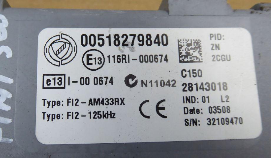 Fiat 500 2007-2020 hatchback 1.2 petrol MT 51 kW 2008  Modul BSI 00518279840 518279840