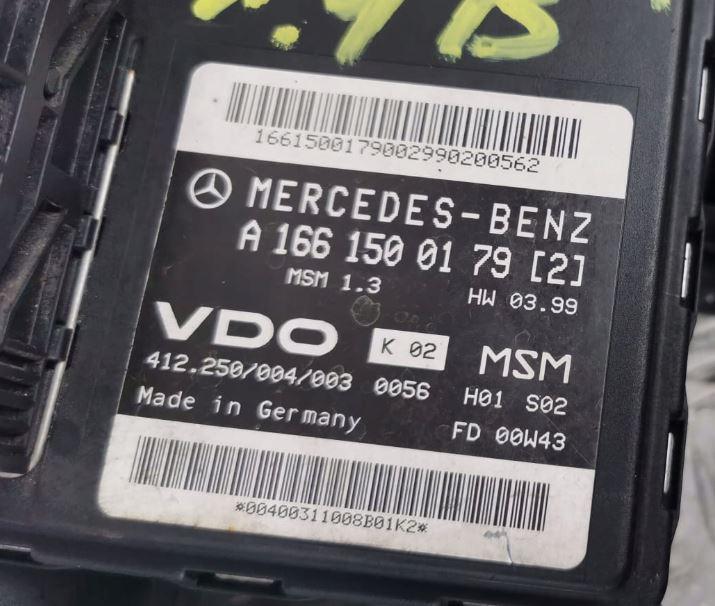 Mercedes A W168 1997-2004 hatchback 1.6 petrol AT 60 kW 2001  Riadiaca jednotka motora A1661500179