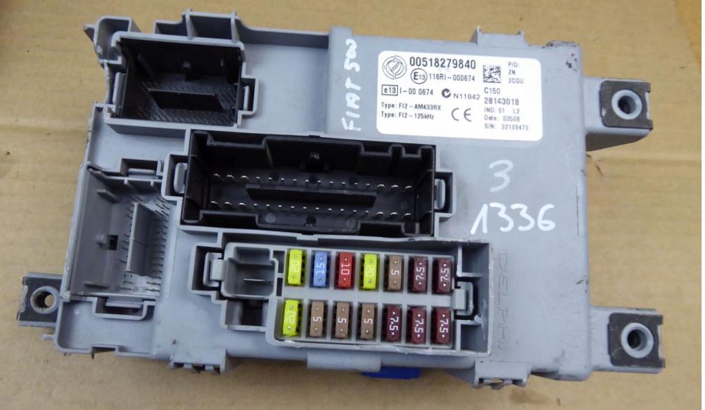 Fiat 500 2007-2020 hatchback 1.2 petrol MT 51 kW 2008  Modul BSI 00518279840 518279840