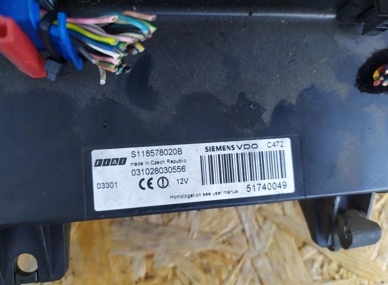 Fiat Panda II 2003-2012 Poistková skrinka 51740049 S118578020B