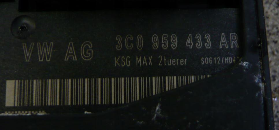 Volkswagen Passat B6 2005-2010 sedan 2.0 TDI diesel MT 125 kW 2006  Modul komfortu 3C0959433AR