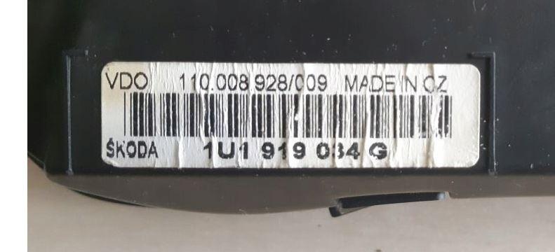 Skoda Octavia I 1996-2010 hatchback 1.9 TDI diesel MT 81 kW 1998  Prístrojová doska 1U1919034G