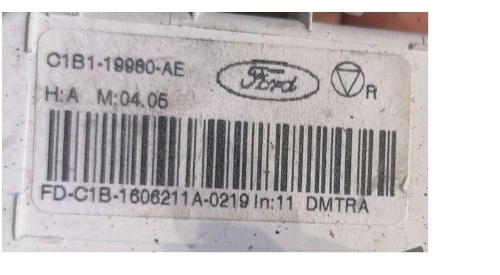 Ford Fiesta Mk7 2008-2017 hatchback 1.5 TDCI diesel MT 55 kW 2013  Panel kúrenia/klimatizácie C1B119980AE