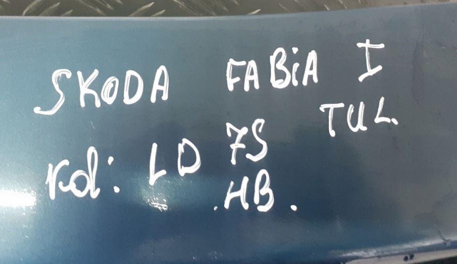 Skoda Fabia I 1999-2007 hatchback 1.2 petrol MT 40 kW 2004  Kapota zadná (kufor)