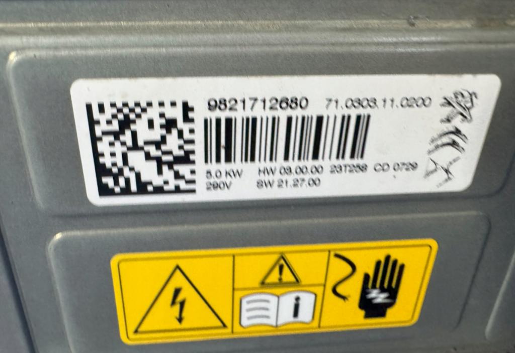 Peugeot 208 II Odpor (rezistor) kúrenia 9821712680