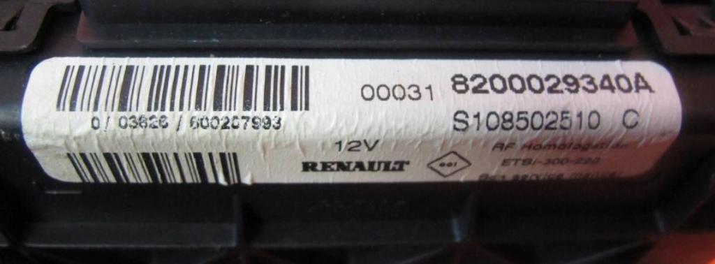 Renault Scenic I 1996-2003 hatchback 1.9 DTI diesel MT 72 kW 2000  Modul BSI 8200029340A