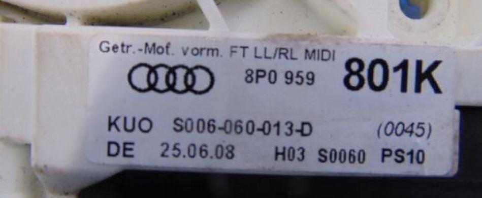 Audi A3 8P 2003-2012 hatchback 2.0 TDI diesel MT 100 kW 2005  Motorček okien predný ľavý 8P0959801K