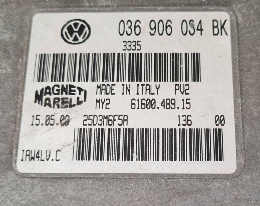 Skoda Fabia I 1999-2007 hatchback 1.4 16v petrol MT 74 kW 2000  Riadiaca jednotka motora 036906034BK