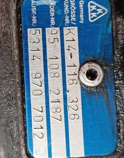 Peugeot 306 combi 1.9 TD diesel MT 66 kW 1997  Turbodúchadlo k14116326 53149707012