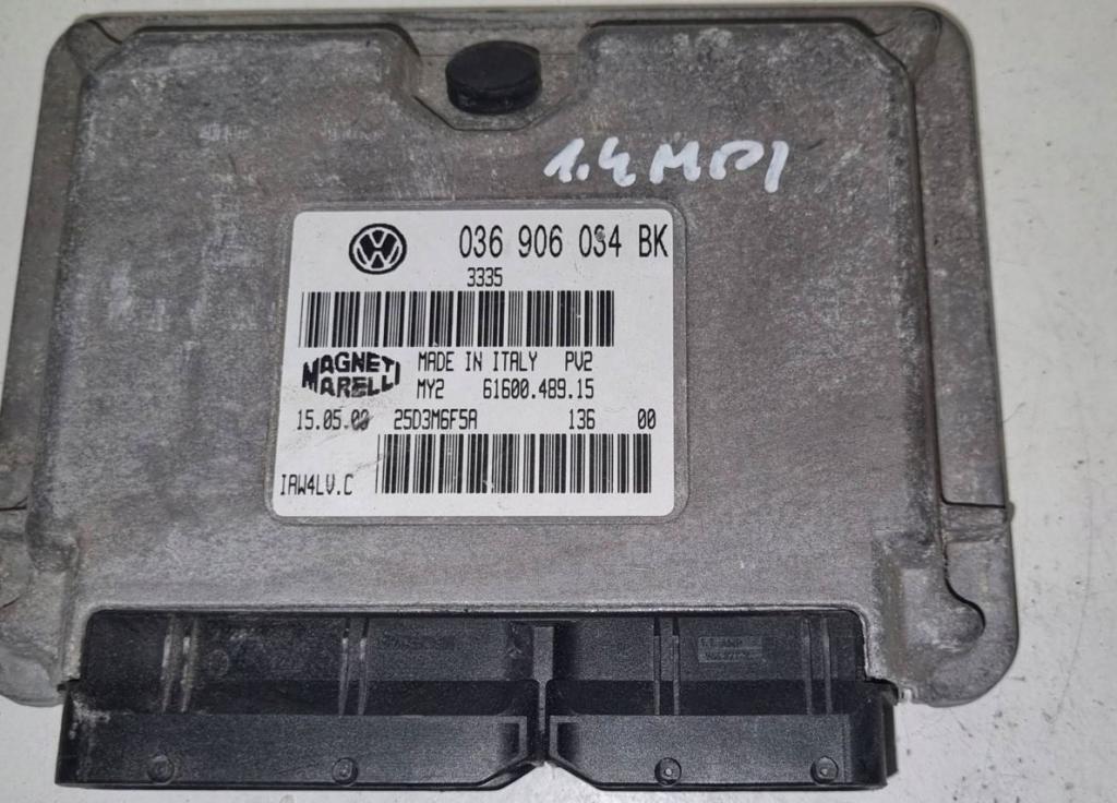Skoda Fabia I 1999-2007 hatchback 1.4 16v petrol MT 74 kW 2000  Riadiaca jednotka motora 036906034BK