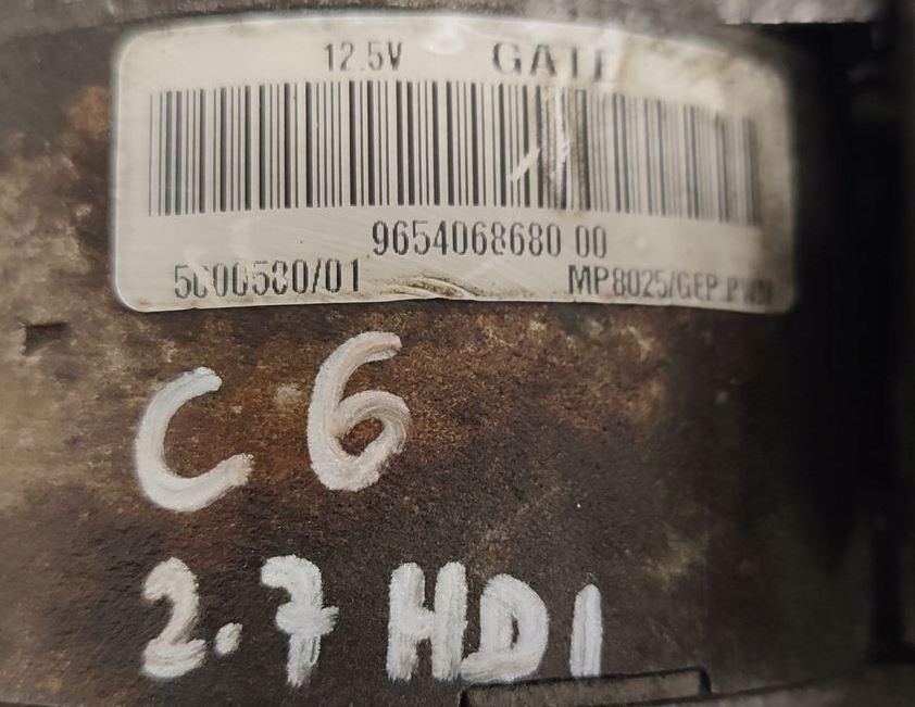 Citroen C6 2005-2012 sedan 2.7 HDI diesel AT 150 kW 2009  Palivové čerpadlo 9654068680