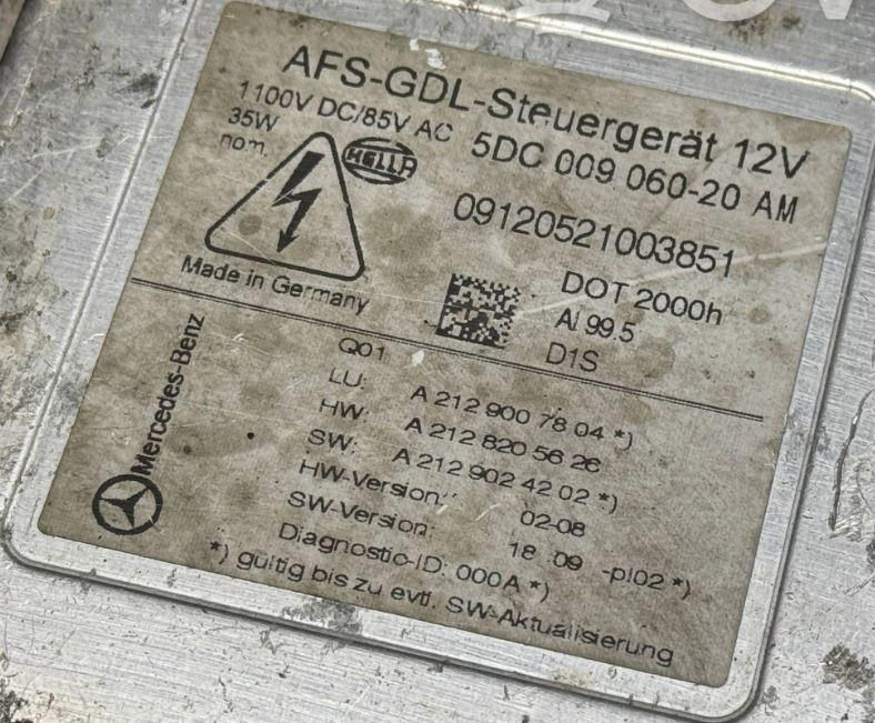 Mercedes E W212 2009-2016 sedan 2.2 CDI diesel AT 100 kW 2013  Riadiaca jednotka xenónu 5DC00906020 A2129007804 A2128205626