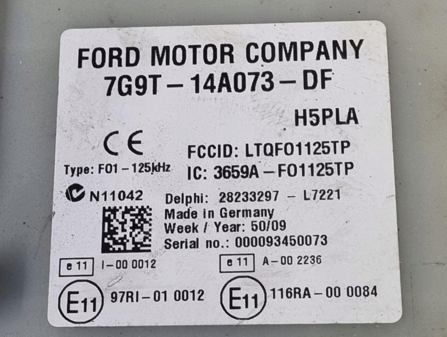 Ford Mondeo Mk4 2007-2014 sedan 1.8 TDCI diesel MT 92 kW 2008  Modul BSI 7G9T-14A073-DF