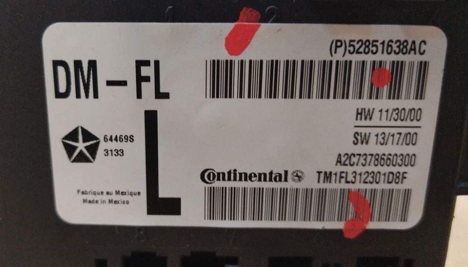 Maserati Ghibli 2013- sedan 3.0 D V6 diesel AT 202 kW 2013  Riadiaca jednotka dverí 52851638AC A2C7378660300