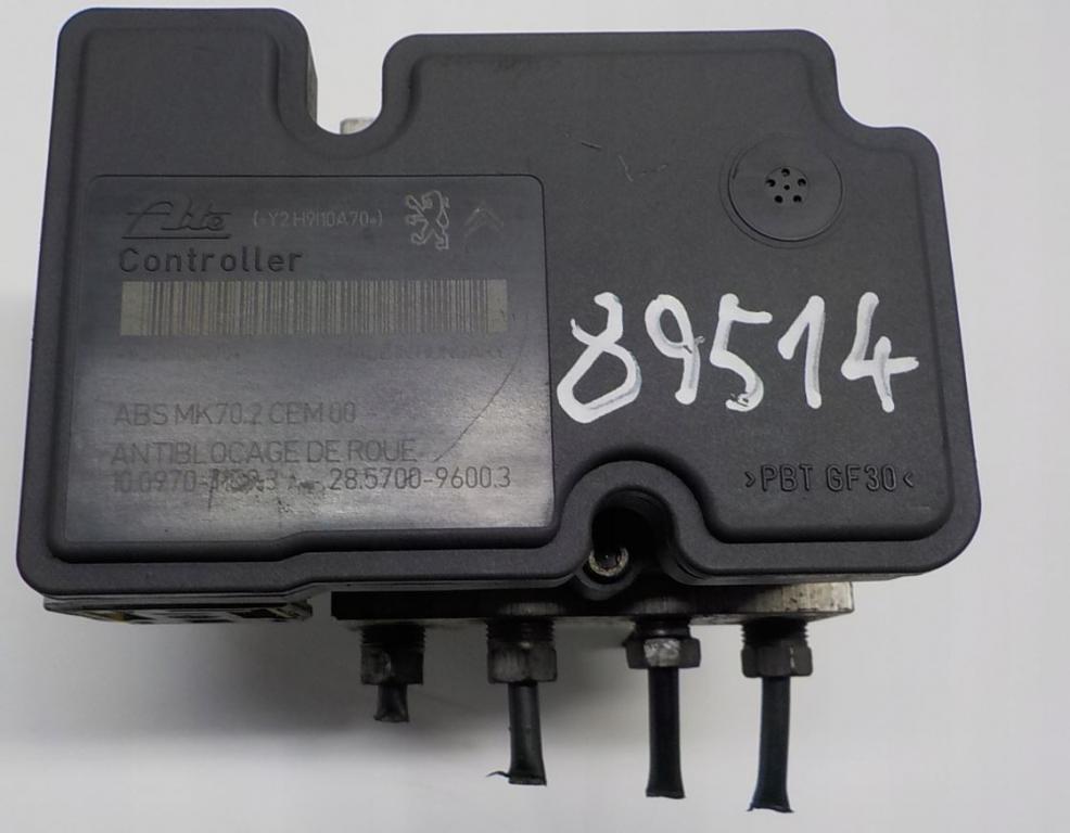 Peugeot 206 hatchback 1.4 8v petrol MT 55 kW 2000  Pumpa ABS 9665343980 10.0207-0159.4 10.0970-1159.3