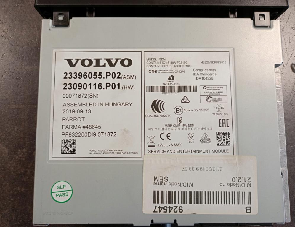 Volvo FH II 2012 - 2022  460 GPS navigácia 23396055 23090116