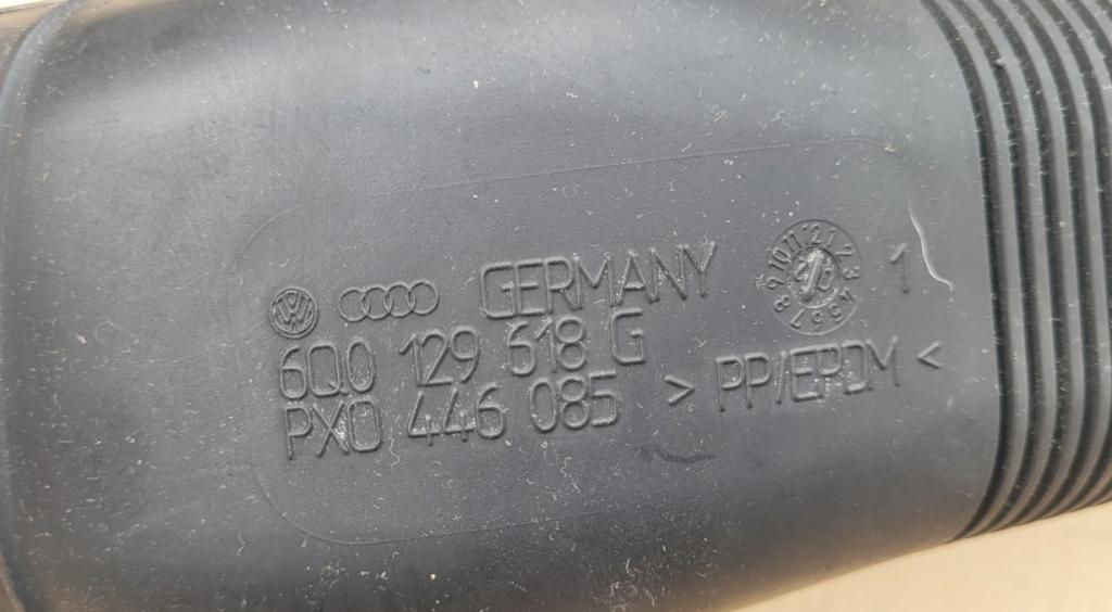 Skoda Fabia II 2007-2014 combi 1.4 TDI diesel MT 59 kW 2008  Rúrka chladenia vzduchu 6Q0129618G