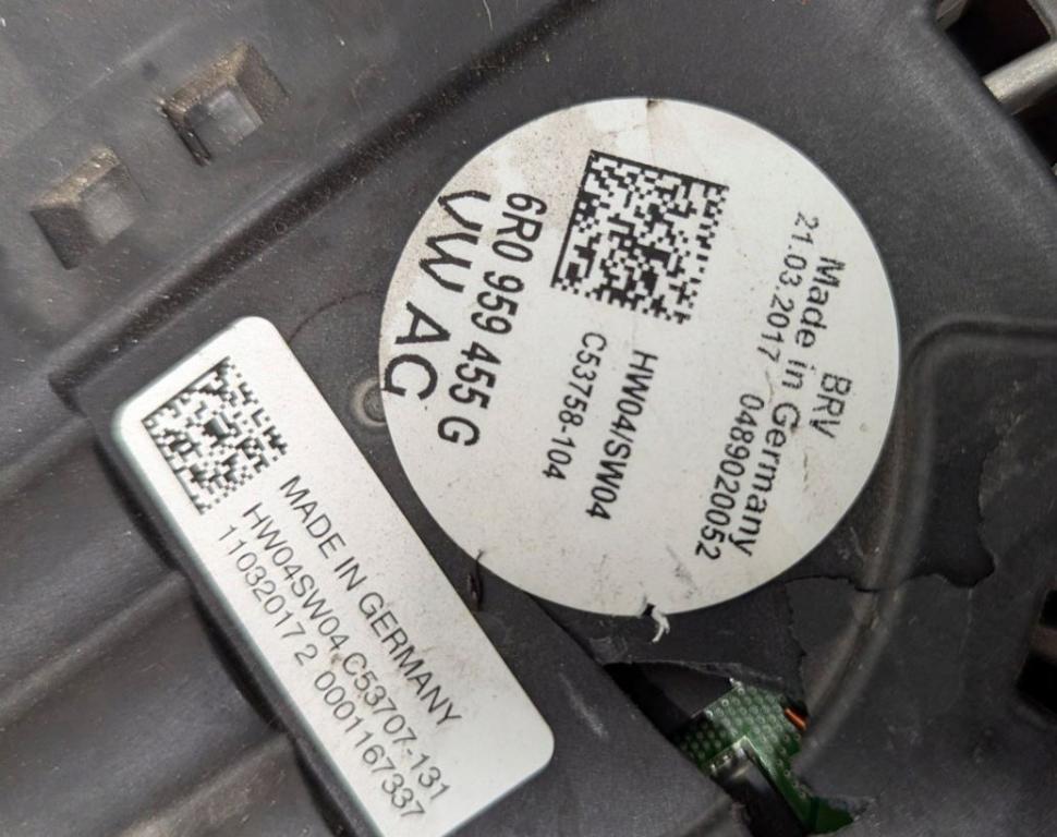 Skoda Rapid 2012-2019 hatchback 1.6 TDI diesel 85 kW 2017  Ventilátor 6C0121207