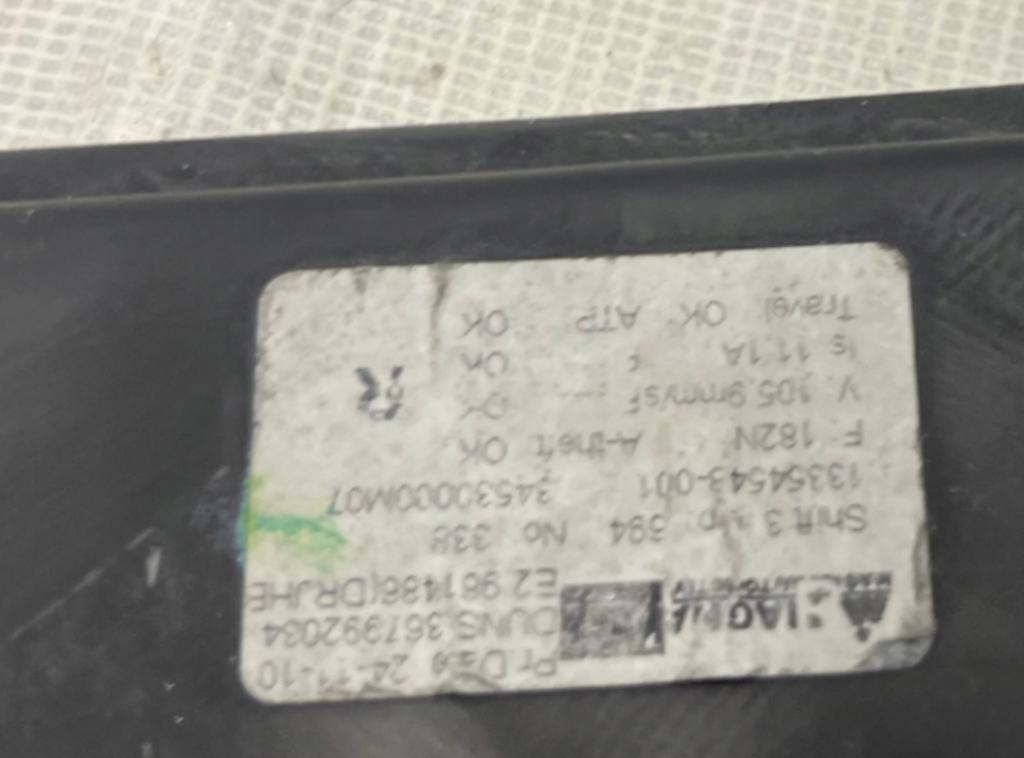 Opel Meriva B 2010-2017 hatchback 1.4 T petrol MT 88 kW Mechanizmus sťahovania okna predný pravý 13354548 M11279